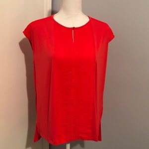 Red/orange stretchy blouse